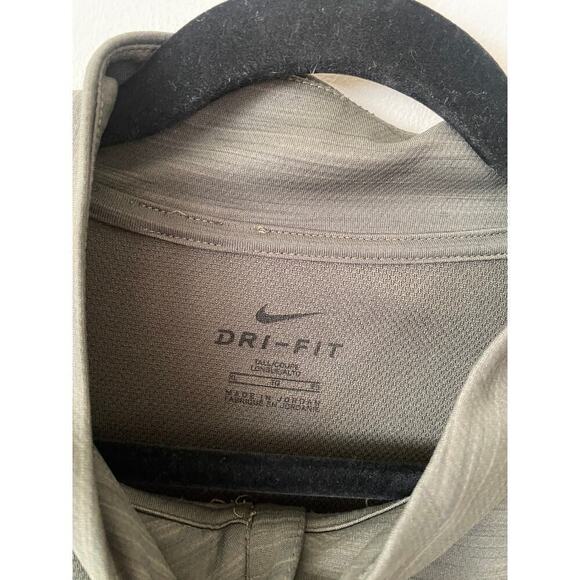 Dark Green Nike Dri Fit Long Sleeve Quarter Zip - Picture 4 of 6